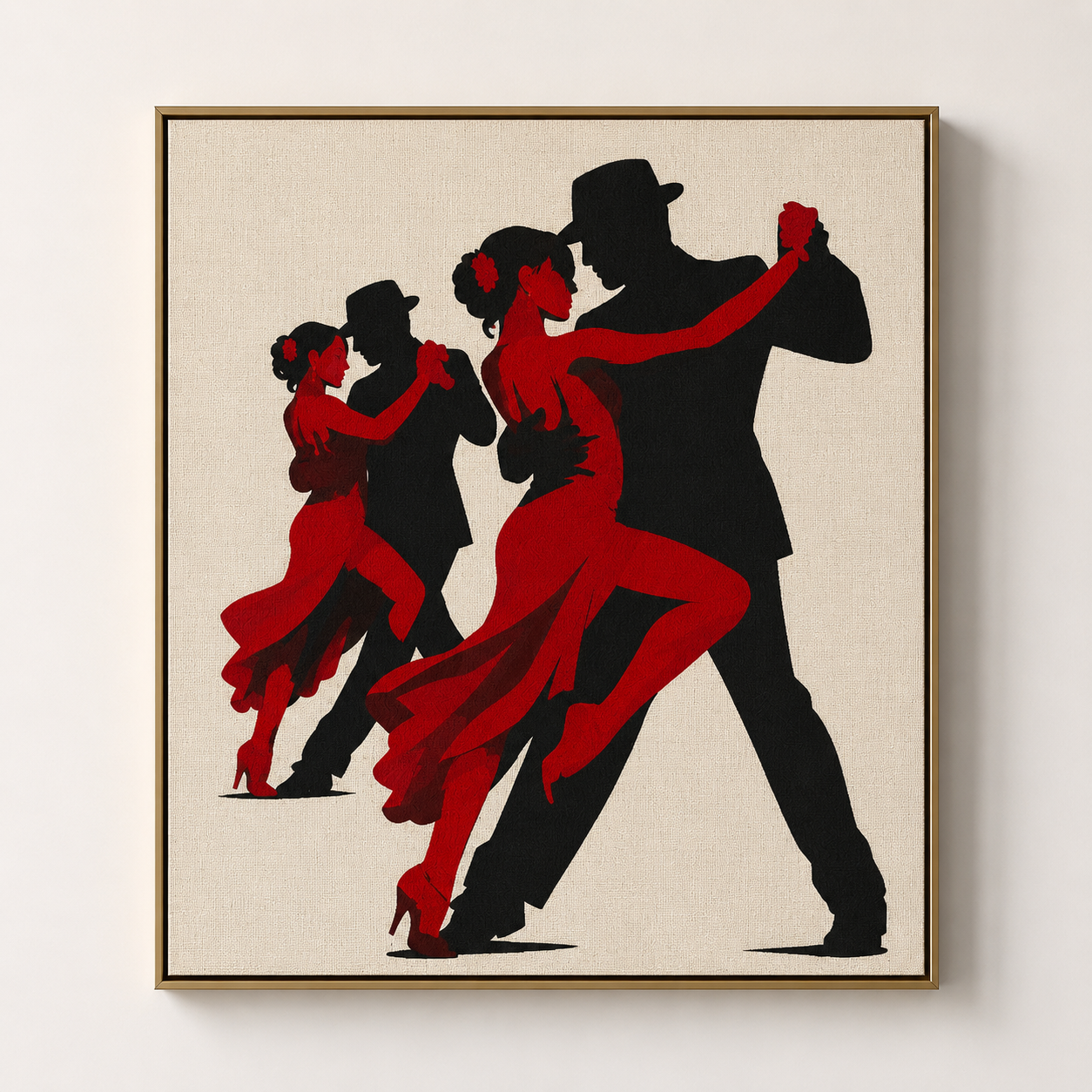 Tango Tutkusu — Dans Eden Çiftler Nakış Tablo