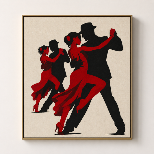 Tango Tutkusu — Dans Eden Çiftler Nakış Tablo